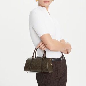 New!!! Tory Burch T Monogram Coated Mini Barrel Bag! MSRP $395